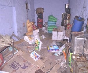 theft in six shop near police station.